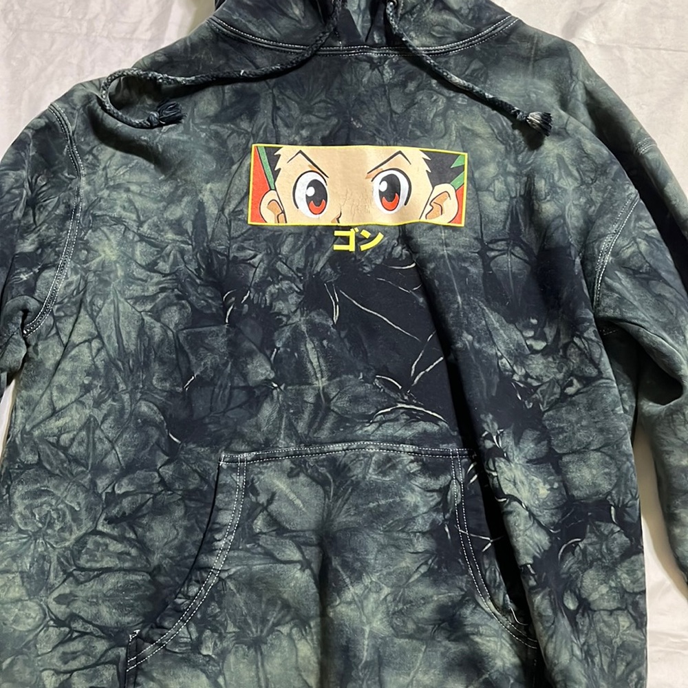 Tye dyed Hunterxhunter Gon hoodie